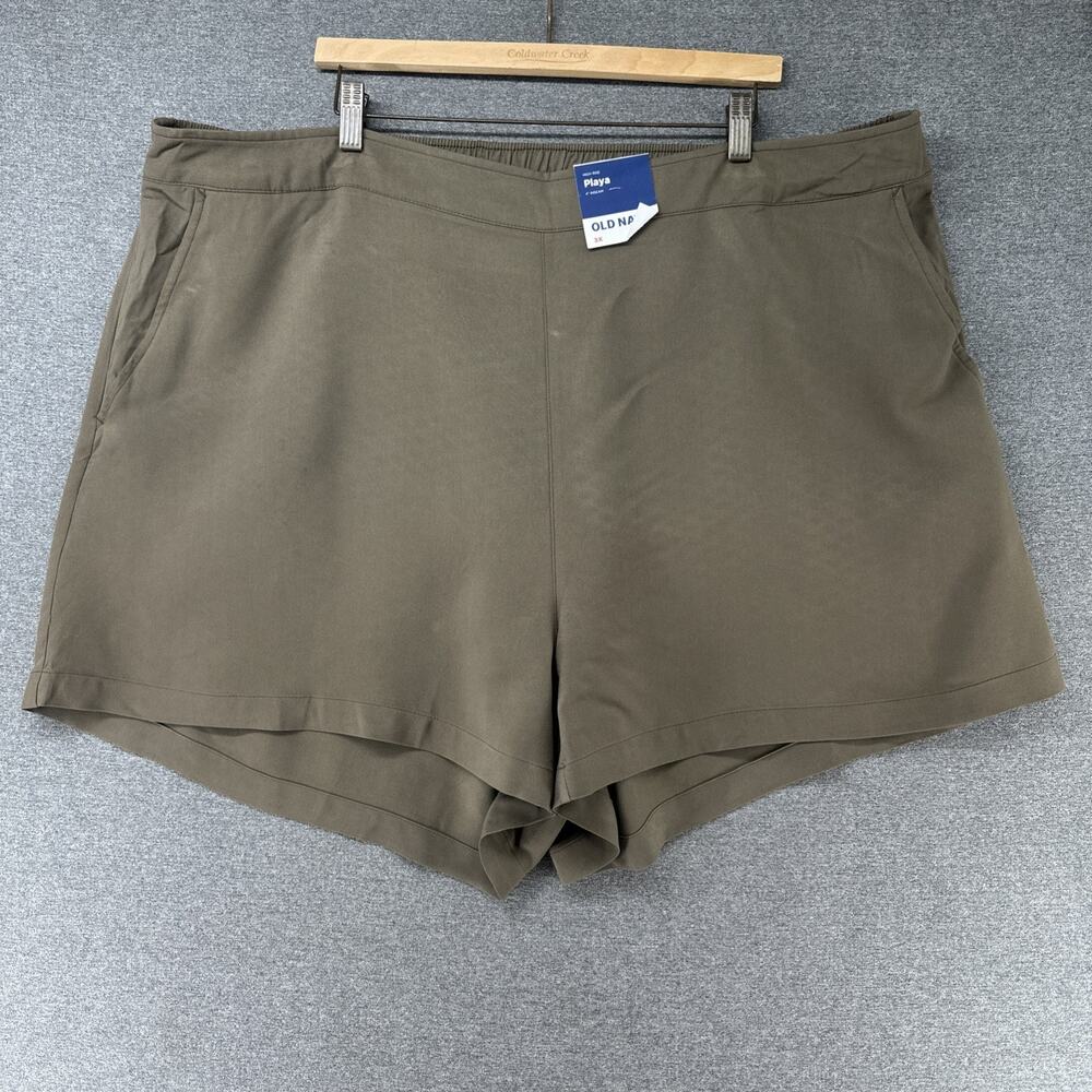 NEW Old Navy Shorts Women's 3X High Rise Playa 4in Inseam Softspun Twill Pull On